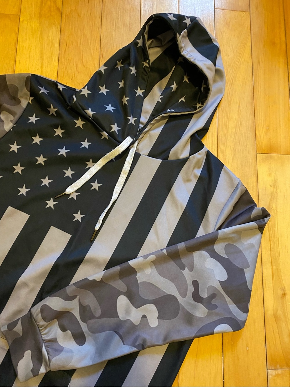 Patriotic Camouflage Lightweight Hoodie